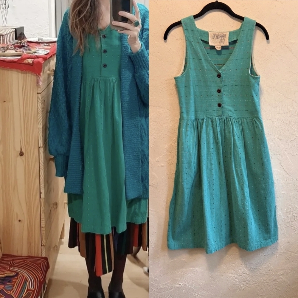 Ace & Jig Aloha Turquoise Rooney Dress XS